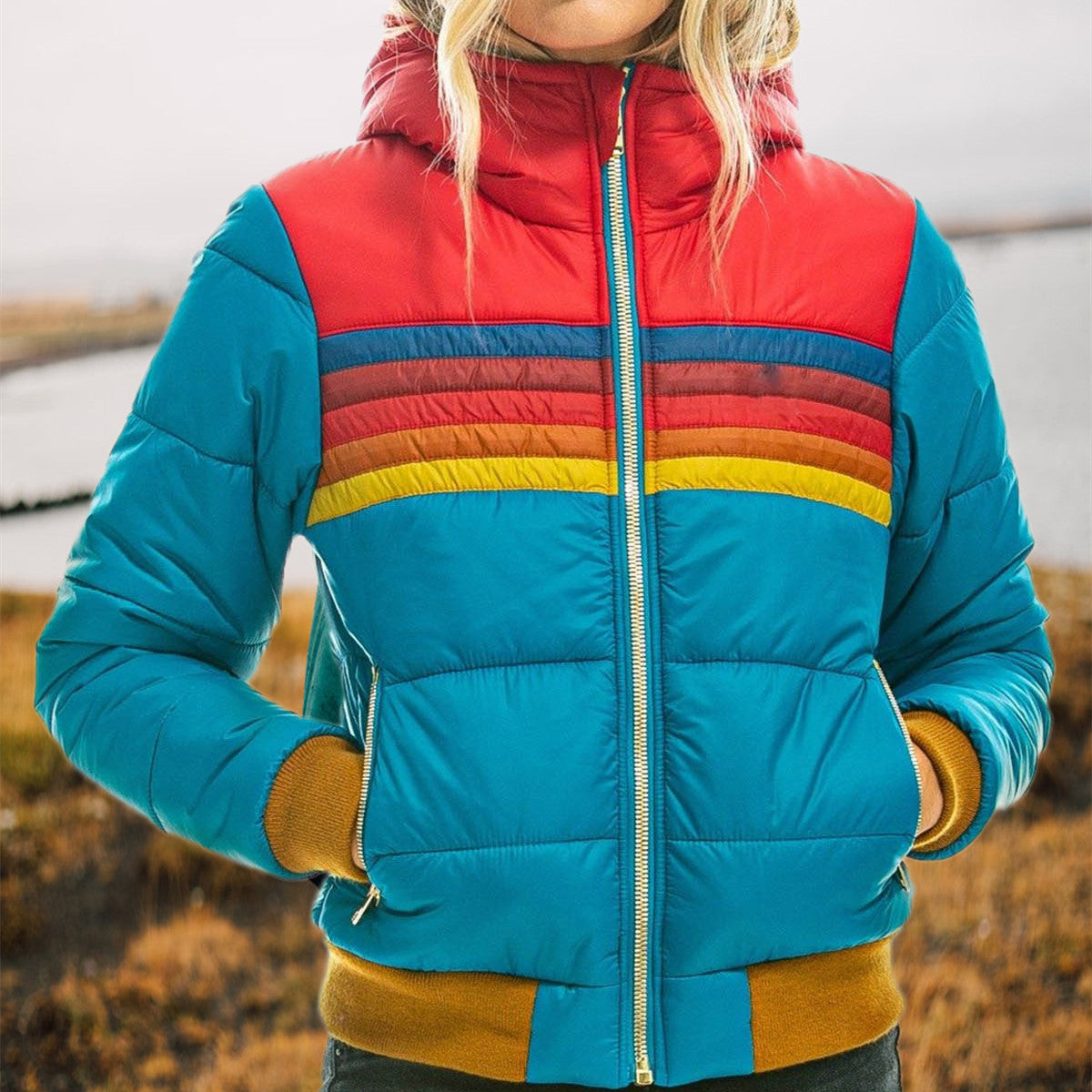 Carly | Retro Parka With Faux Fur Hood