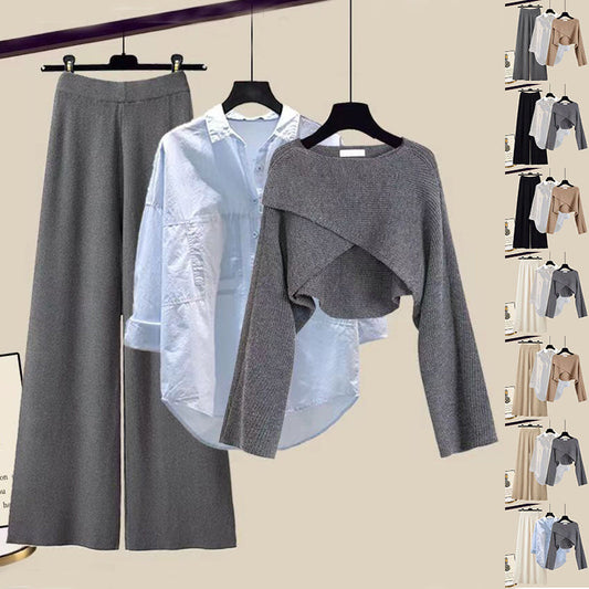Kendall | Stylish knitted dress set 3pcs Sweater
